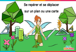 Leçon, exercice et évaluation :<br/> Se repérer et se déplacer sur un plan ou une carte - Cm1 - Cm2 - 6ème - Vidéo La Fée des Maths