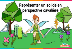 Représenter un solide en perspective cavalière - Cm1 - Cm2 - 6ème - Vidéo La Fée des Maths