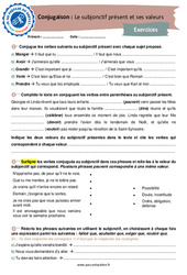 Le subjonctif présent et ses valeurs - 3ème - Conjugaison - Je me prépare au Brevet - PDF à imprimer