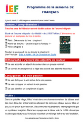 IEF Instruction En Famille, École à la maison pour le Semaine 32 – école à la maison IEF : 5ème