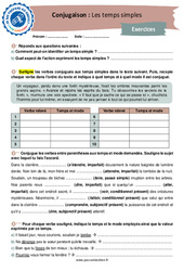 Les temps simples - 3ème - Conjugaison - Je me prépare au Brevet - PDF à imprimer