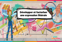 Jeux en ligne : Développer et factoriser une expression littérale - 5ème - 4ème - 3ème - Vidéo La Fée des Maths