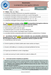 La proposition interrogative indirecte - 3ème - Grammaire - Je me prépare au Brevet - PDF à imprimer