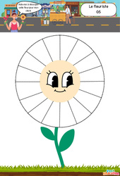 Le fleuriste - GS - Apprendre à découper - Cycle 1 - PDF à imprimer