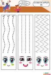 Le salon de coiffure - GS - Apprendre à découper - Cycle 1 - PDF à imprimer