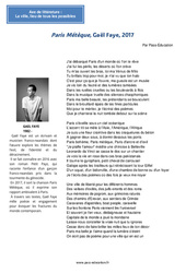 Exercice Paris Métèque, Gaël Faye - 4ème - Littérature - PDF à imprimer