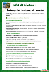 Exercice Aménager les territoires ultramarins – 3ème – Fiche de révision Brevet / Quiz - PDF à imprimer
