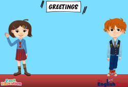 Greetings - Vocabulaire - Vidéo interactive - Apprends l'anglais avec Kelly and James