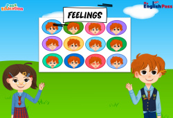 Feelings - Vocabulaire - Vidéo interactive - Apprends l'anglais avec Kelly and James