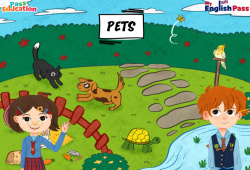 Animals (Pets) - Vocabulaire - Vidéo interactive - Apprends l'anglais avec Kelly and James