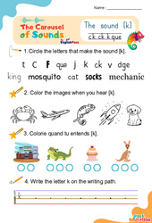 Le son [k] c k – Phonologie anglaise – Carousel of Sounds – Vidéo interactive + Fiche