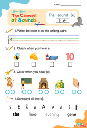 Le son [e] – Phonologie anglaise – Carousel of Sounds – Vidéo interactive + Fiche