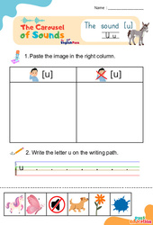 Le son [u] – Phonologie anglaise – Carousel of Sounds – Vidéo interactive + Fiche - Cycle 2 - PDF à imprimer