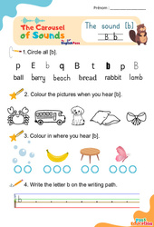 Le son [b] – Phonologie anglaise – Carousel of Sounds – Vidéo interactive + Fiche