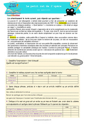 Le petit rat de l’opéra - 6ème - 5ème - Littérature - T'as la réf ? - PDF à imprimer
