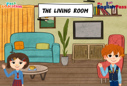 The living room - Vocabulaire - Vidéo interactive - Apprends l'anglais avec Kelly and James