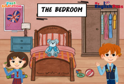 In the bedroom - Vocabulaire - Vidéo interactive - Apprends l'anglais avec Kelly and James