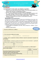 Le pirate élastique - 6ème - 5ème - Littérature - T'as la réf ? - PDF à imprimer