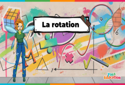 Cours et exercice : La rotation – 5ème – 4ème – 3ème – Vidéo – La Fée des Maths
