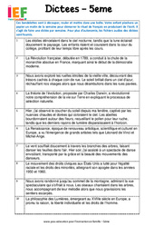 Les rituels en IEF – école à la maison : 5ème