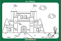 Exercice Au château - MS - GS - Graphismes ludiques - Cycle 1 - PDF à imprimer