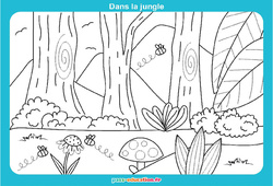 Exercice Dans la jungle - MS - GS - Graphismes ludiques - Cycle 1 - PDF à imprimer