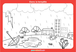 Dans la tempête - MS - GS - Graphismes ludiques - Cycle 1 - PDF à imprimer