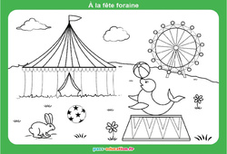 Exercice Fête foraine - MS - GS - Graphismes ludiques - Cycle 1 - PDF à imprimer