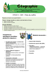 Agir, se cultiver et se divertir en ville en France – Cm1 – Séquence + vidéo – Miss Boussole - Cycle 3 - PDF à imprimer