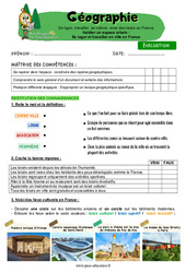 Agir, se cultiver et se divertir en ville en France – Cm1 – Evaluation – Miss Boussole - Cycle 3 - PDF à imprimer