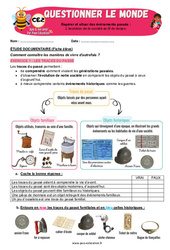 Exercice L’évolution de la société au fil du temps – CE2 – Exercices – Apis & ses amis - Cycle 2 - PDF à imprimer