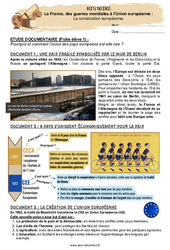 Exercice La construction européenne CM2 – Exercices - Cycle 3 - PDF à imprimer