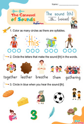 Le son [th] voiced – Phonologie anglaise – Carousel of Sounds – Vidéo interactive + Fiche
