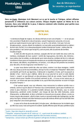 Montaigne, Essais- 3ème - Littérature - Cycle 4 - PDF à imprimer