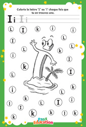 Lettre I – MS –  GS – Discrimination visuelle – Maternelle - Cycle 1 - PDF à imprimer
