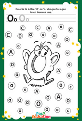 Lettre O – MS –  GS – Discrimination visuelle – Maternelle - Cycle 1 - PDF à imprimer