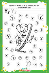 Lettre Y – MS –  GS – Discrimination visuelle – Maternelle - Cycle 1 - PDF à imprimer