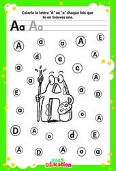 Dossier complet sur les lettres A à Z – MS –  GS – Discrimination visuelle – Maternelle - Cycle 1 - PDF à imprimer