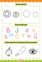 Exercice Lettre O – Apprendre à écrire les lettres – MS – GS – Maternelle - Cycle 1 - PDF à imprimer