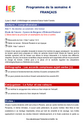 Semaine 4 – école à la maison IEF : 4ème