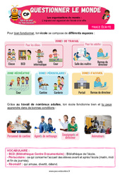 L’espace est organisé de l’école à la ville – CP – Leçon – Apis & ses amis - PDF à imprimer