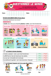 L’espace est organisé de l’école à la ville – CP – Exercices – Apis & ses amis - PDF à imprimer