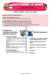 L’espace est organisé de l’école à la ville – CE2 – Séquence + vidéo – Apis & ses amis