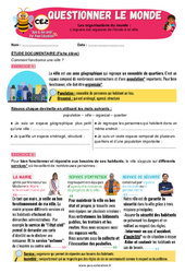 L’espace est organisé de l’école à la ville – CE2 – Exercices – Apis & ses amis - PDF à imprimer