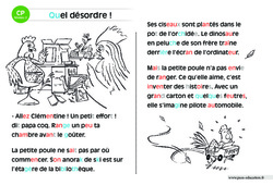 Quel désordre ! - CP - Lecture interactive - Luminéo - Niveau 2