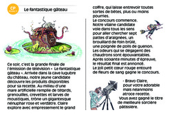 Le fantastique gâteau - CP - Lecture interactive - Luminéo - Niveau 3