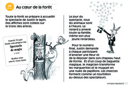 Au coeur de la forêt - CP - Lecture interactive - Luminéo - Niveau 3
