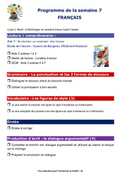 IEF Instruction En Famille, École à la maison pour le Semaine 7 – école à la maison IEF : 4ème