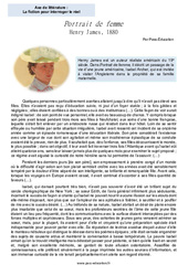 Portrait de femme (Henry James) - 4ème - Littérature - Cycle 4 - PDF à imprimer