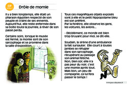 Drôle de momie - CP - Lecture interactive - Luminéo - Niveau 3
